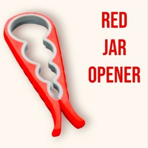 New Red 4 in 1 Jar Opener